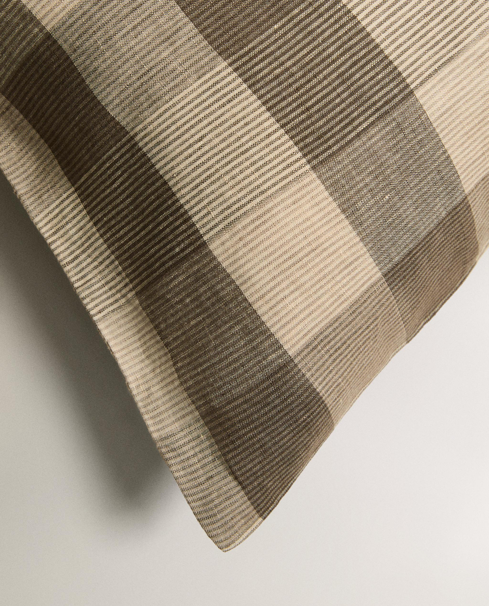 Наволочка Zara Home хлопок, лён 100%, в клетку, 6195/091