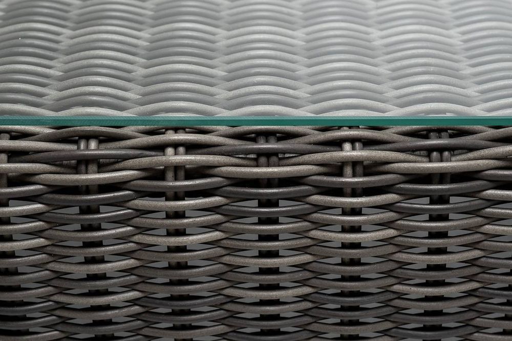 "Боно" журнальный столик из искусственного ротанга, цвет графит