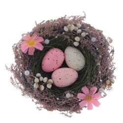 GAEM Изделие декоративное "Гнездо пасхальное", L13 W13,5 H7,5 см