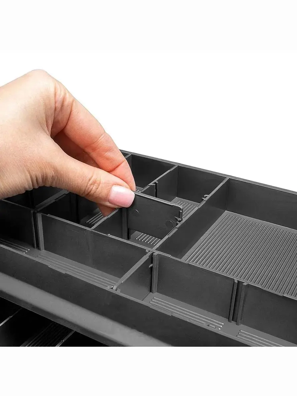 Ящик рыболовный для хранения снастей трехполочный оранжевый