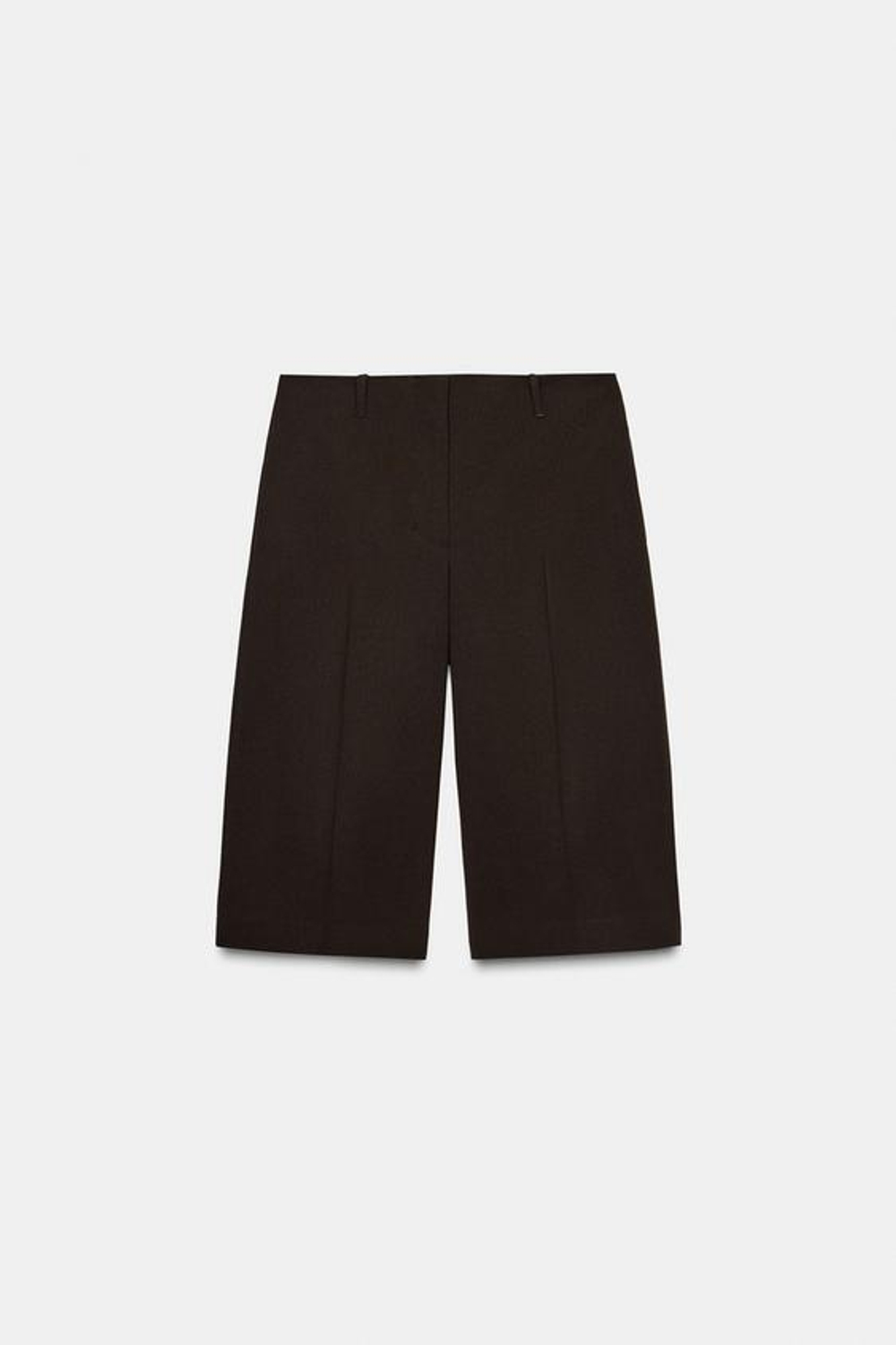 ZARА ДЛИННЫЕ ШОРТЫ-БЕРМУДЫ — ZW COLLECTION, КОРИЧНЕВЫЙ