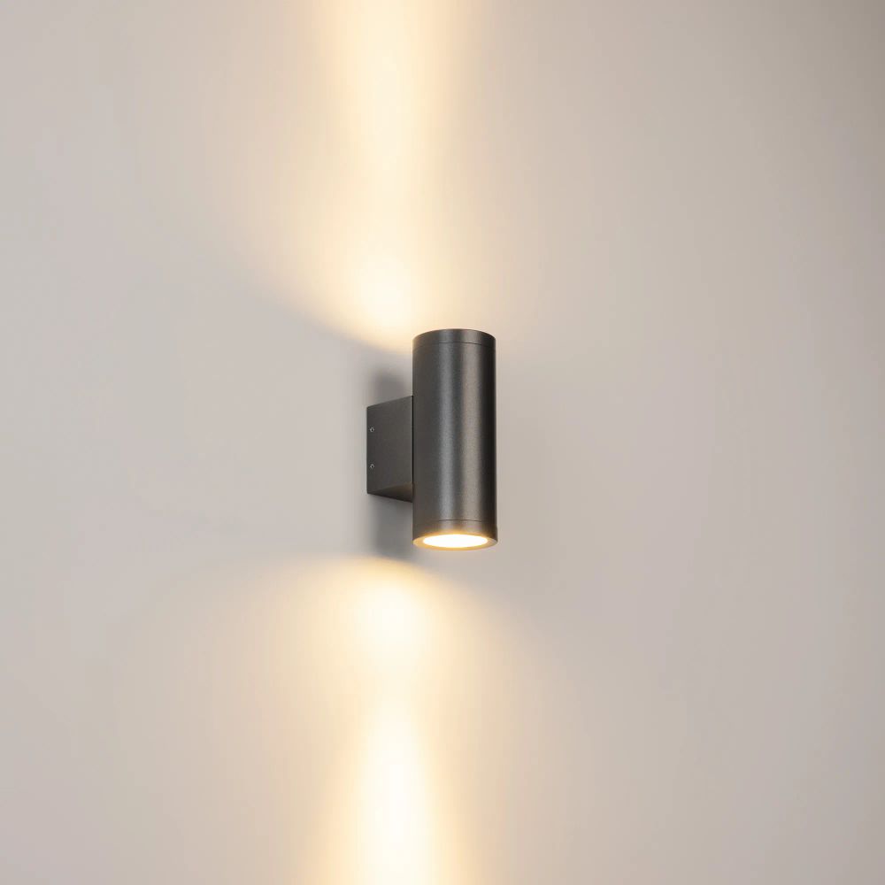 Светильник LGD-RAY-WALL-TWIN-R65-2x9W Warm3000 (GR, 23 deg, 230V) (Arlight, IP65 Металл, 3 года) 038154(1)