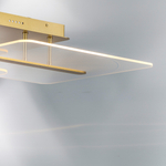 738063 Люстра ACRILE 29W LED 2966LM 120G ЗОЛОТО 3000K