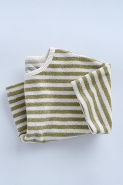 ZARA ФУТБОЛКА В ПОЛОСКУ — TIMELESZ, ЖЕЛТОВАТО-БЕЛЫЙ