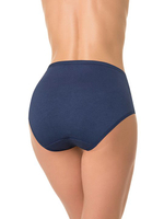 Хлопковые трусики с высокой линией талии (Размер: XL) (Цвет: кремовый)