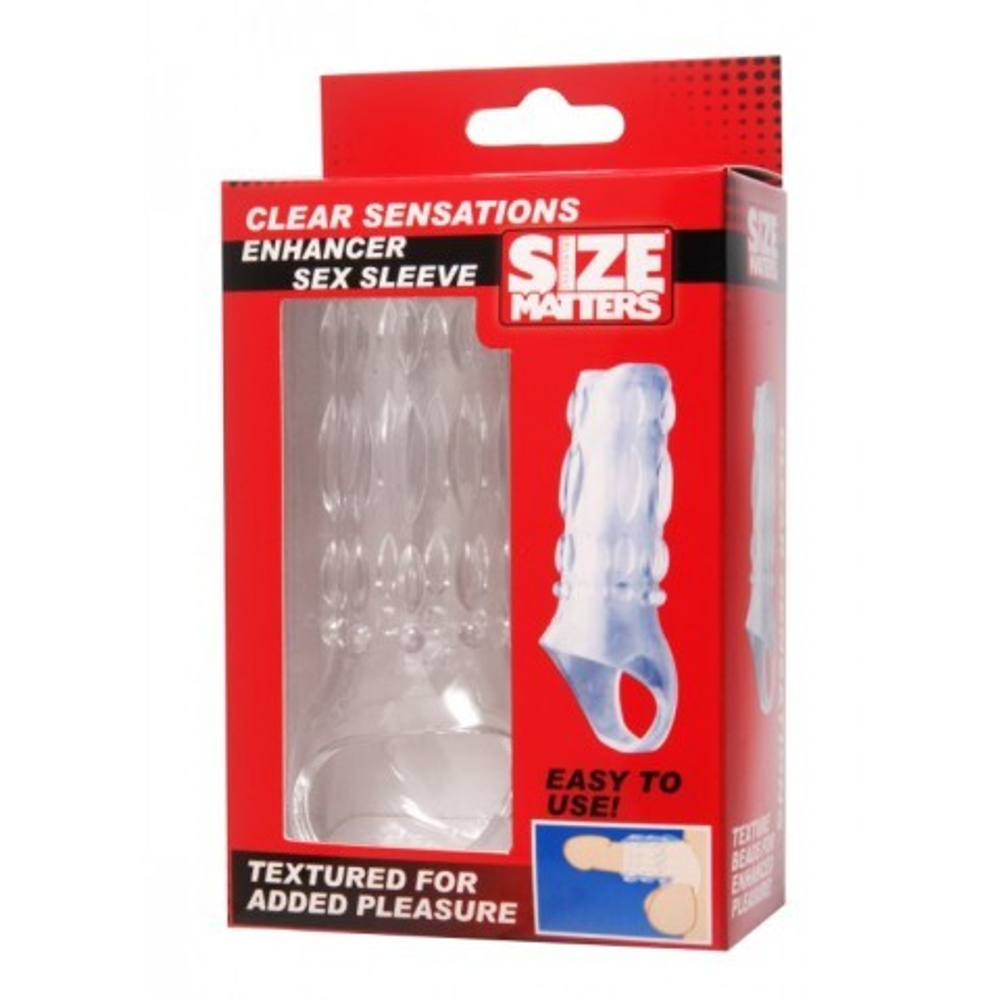 Насадка Clear Sensations Size Matters, прозрачный, 11,5 см