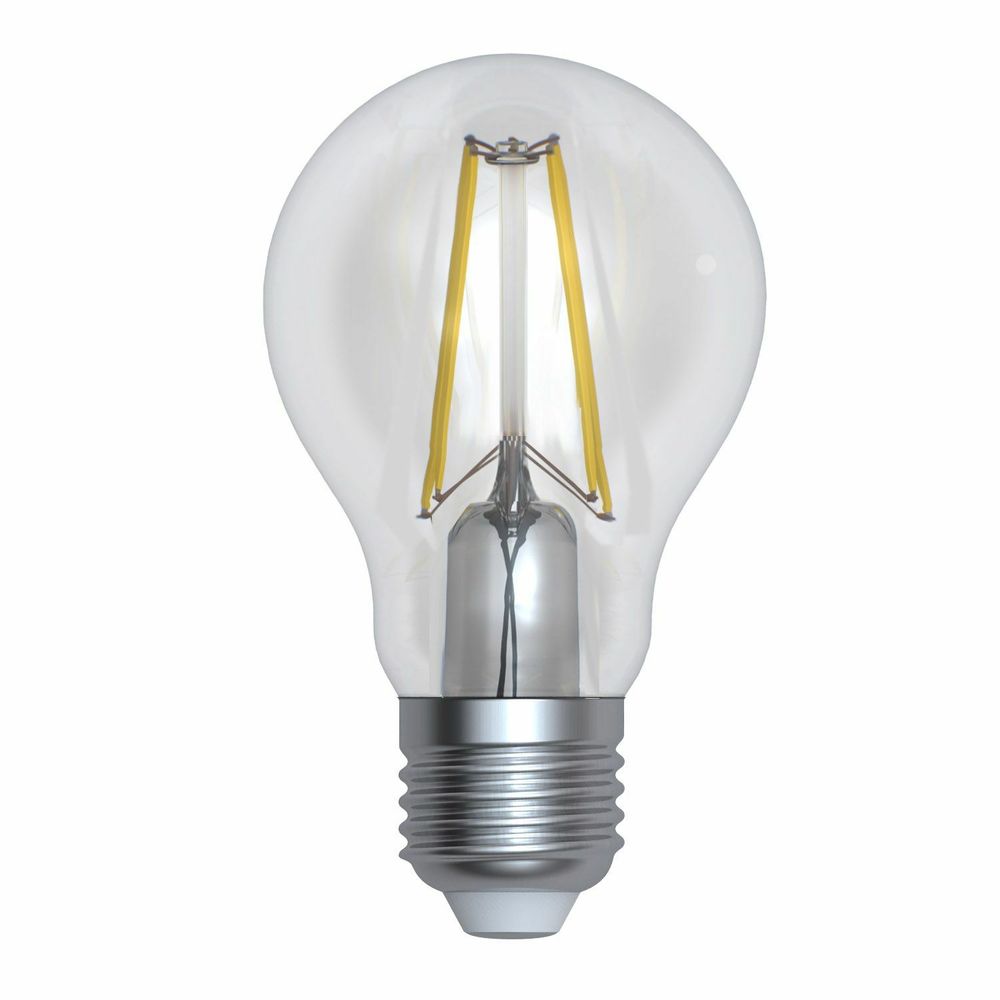 LED-A60-10W/3000K/E27/CL/DIM GLA01TR Лампа светодиодная диммируемая. Форма А, прозрачная. Серия Air. Теплый белый свет (3000K). Картон. ТМ Uniel.