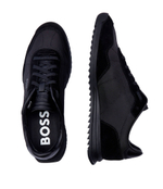 Кожаные кроссовки BOSS BLACK - черный(50517276)