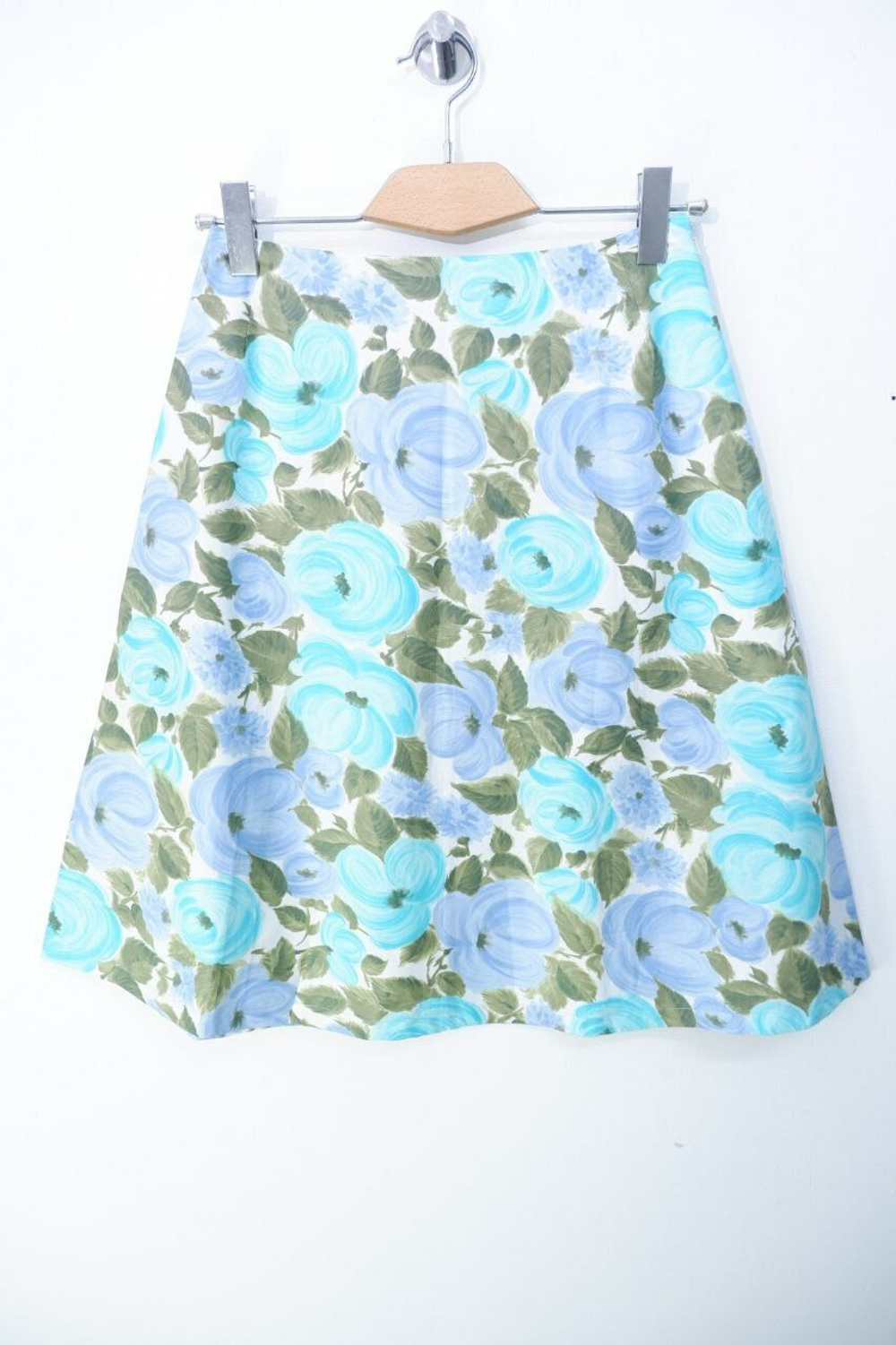 Юбка с принтом цветов 44 размер