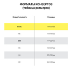 Конверты Е65 (110х220 мм) отрывная лента внутренняя запечатка комплект 100 шт. BRAUBERG (4 штуки в упаковке)