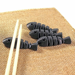 Подставка под палочки 4 штуки, хасиоки, подставка для палочек для еды, черная