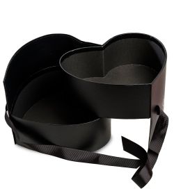 WG-96-D Коробка подарочная «Сердце» цв.черный