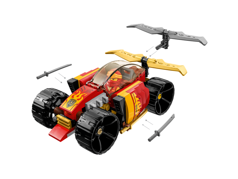 LEGO Ninjago 71780 «Гоночный автомобиль ниндзя Кая» — динамичная модель