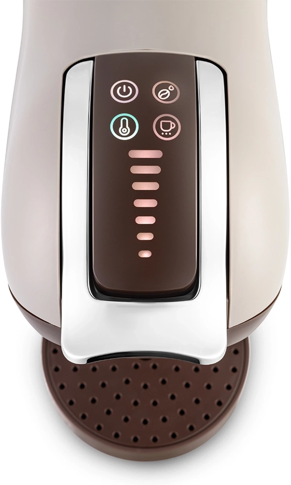 Кофемашина Kitfort КТ-7448 1400Вт коричневый/бежевый