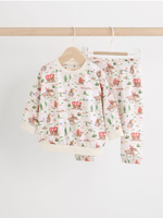 Свитшот и легинсы в комплекте для малышей Next B07-350, Кремовый