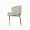 Стул Silva, светло-бежевый, золотые ножки
