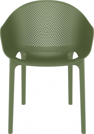 Кресло пластиковое Sky Pro зеленое