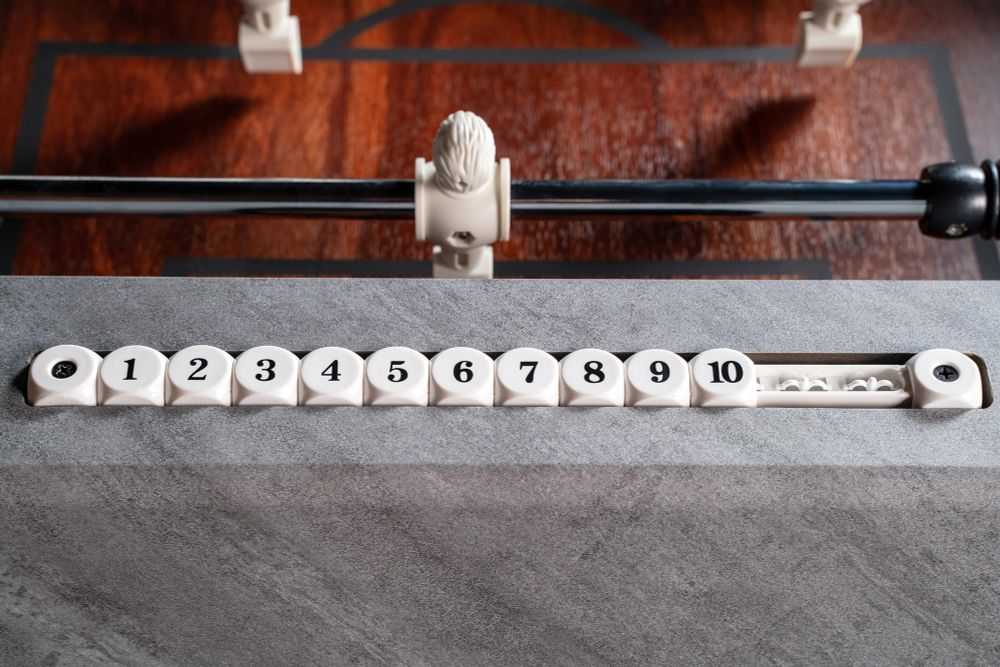 Игровой стол - футбол "Japandi" серо-коричневый