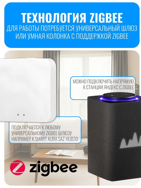 Умная ZigBee розетка с заземлением Smart Aura серия Classic с рамкой из стекла