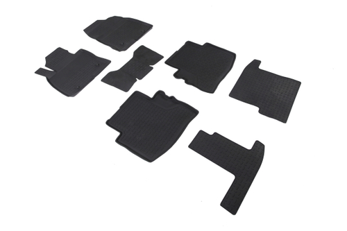 Резиновые коврики c высоким бортом для Mazda CX-9 II 2016-н.в. Seintex.89265