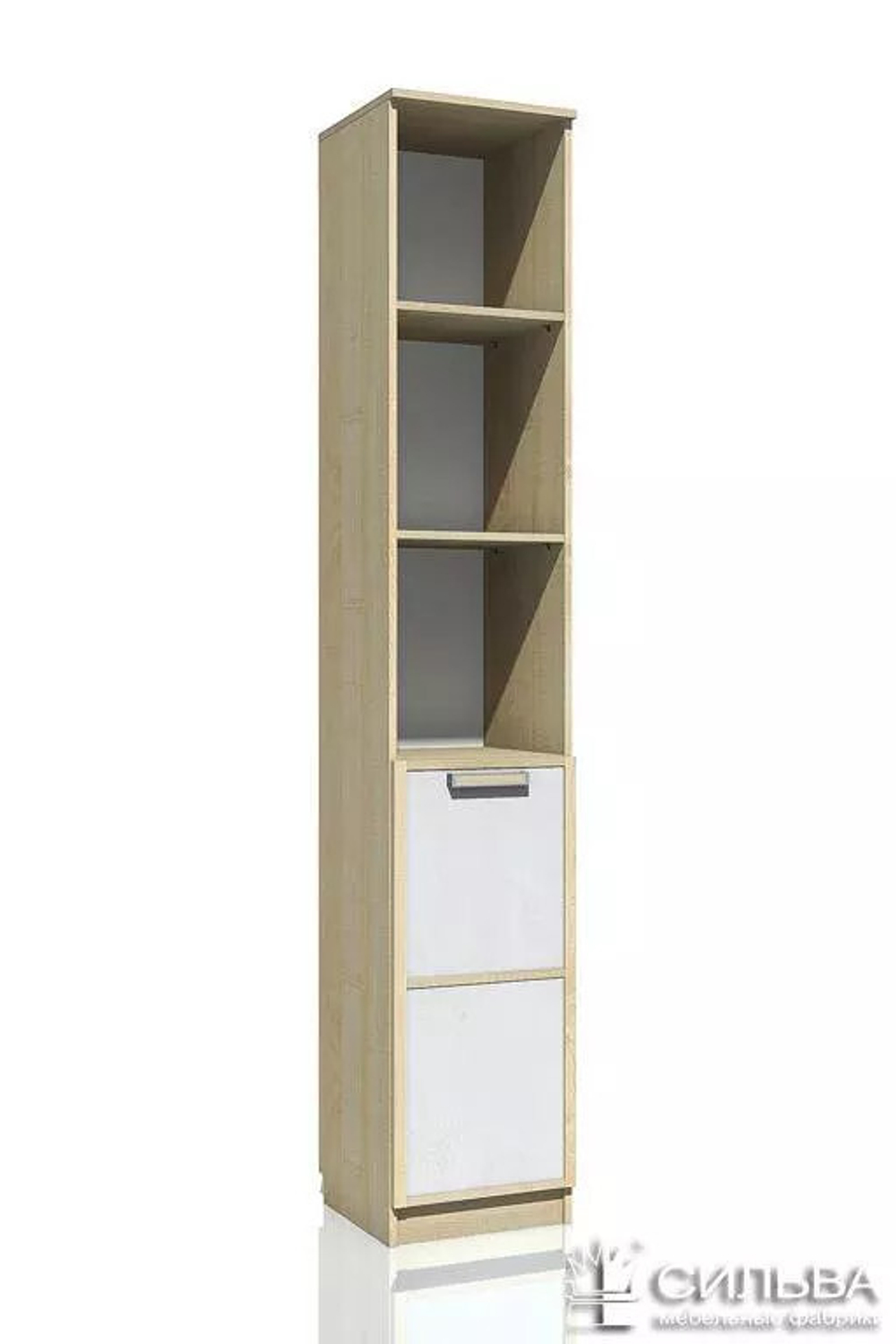 Шкаф НМ 013.03-01 «Фанк» Дуб сонома/белый скандинавский