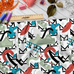 Ткань муслин лопасти, магниты и губы