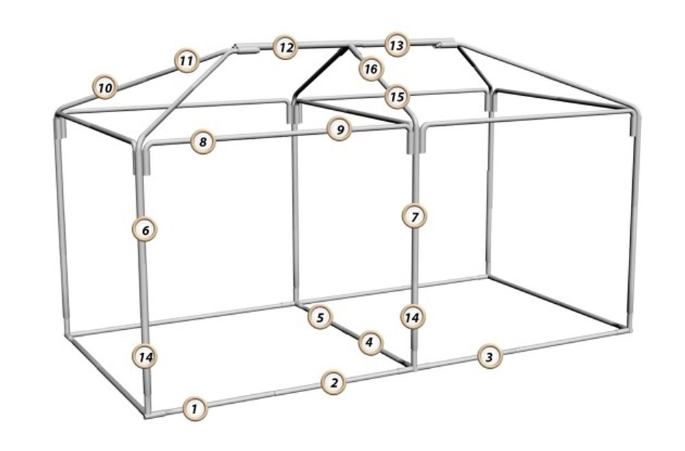 Каркас шатра Митек &quot;Пикник&quot; 6 х 3
