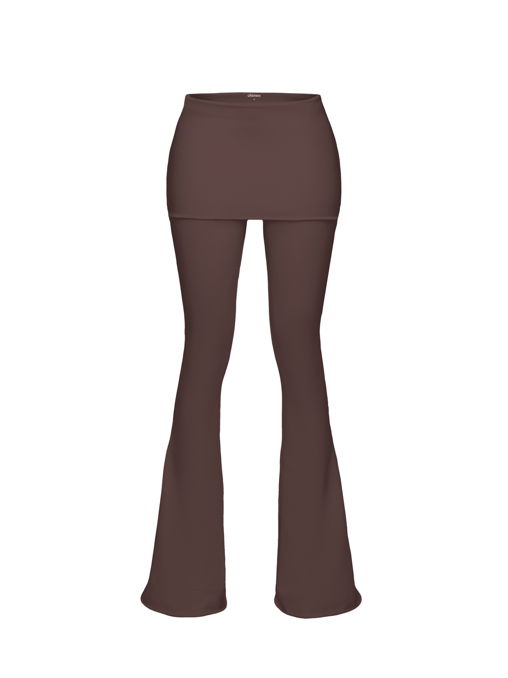 chocolate flared trousers