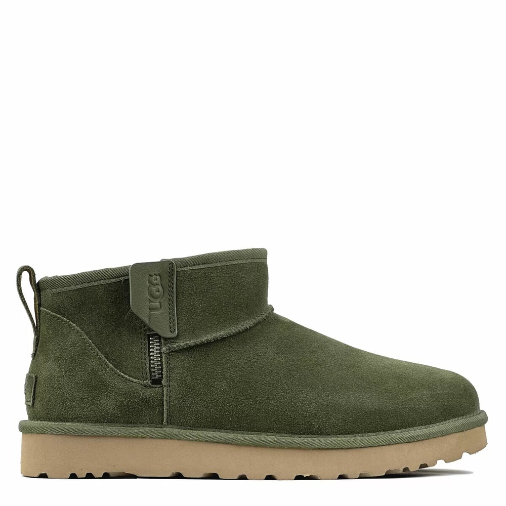 Угги UGG Mens Classic Ultra Mini Zip Boot Khaki