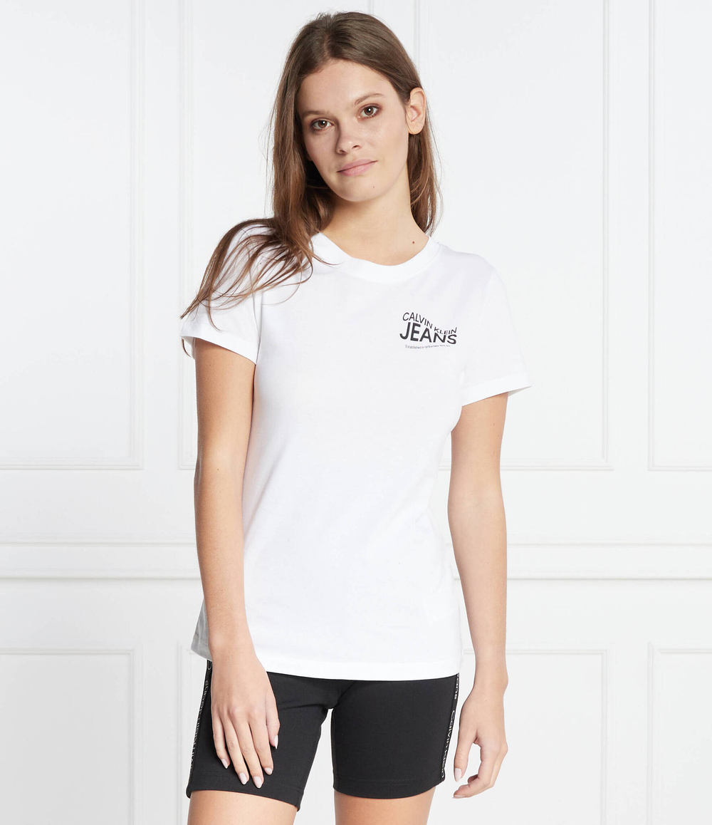 Футболка MOTION LOGO CALVIN KLEIN JEANS - белый(J20J222236)