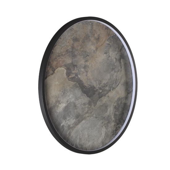 5078/45L L-VISION ODL24 000 черн./серо-беж./металл/натур.камень/акрил Настен.-потолочн.cветильн. LED 45W 3000K STOFLAKE