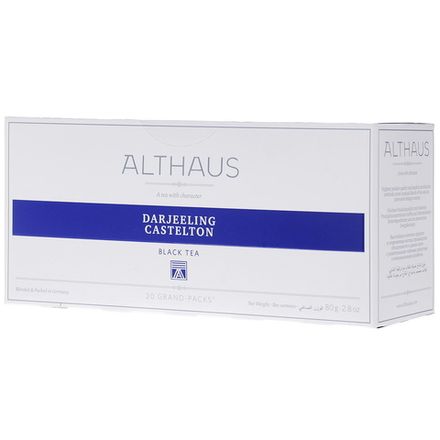 Черный чай Althaus Grand Pack Darjeeling Castleton в пакетиках для чайника, 20 шт