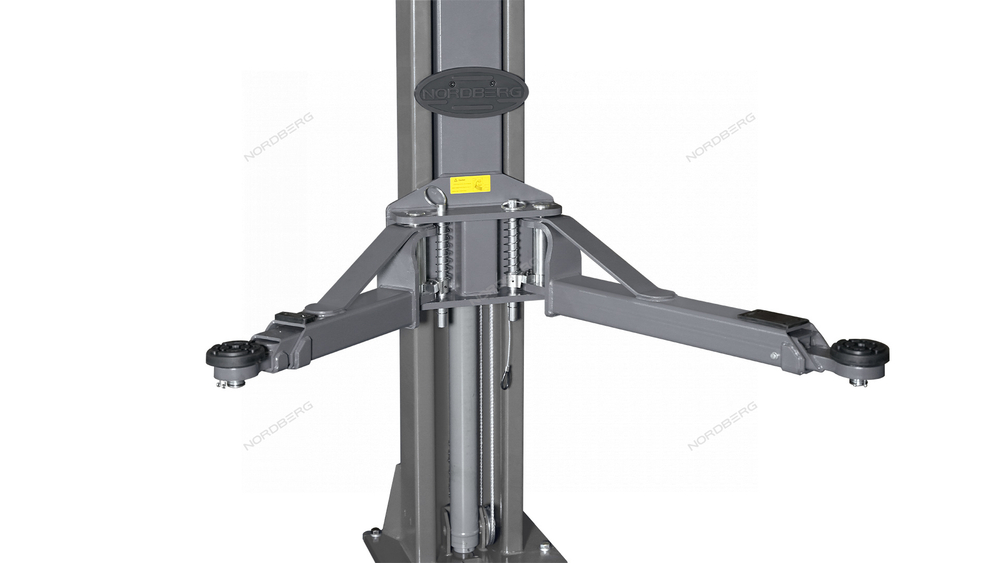 Подъемник двухстоечный 4 т, верхняя синхронизация, H=3,6 м, 220 В, серый NORDBERG N4120H-4G_3+2_220