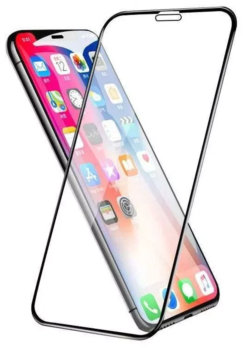 Защитное стекло iPhone X/Xs 3D Adpo Black