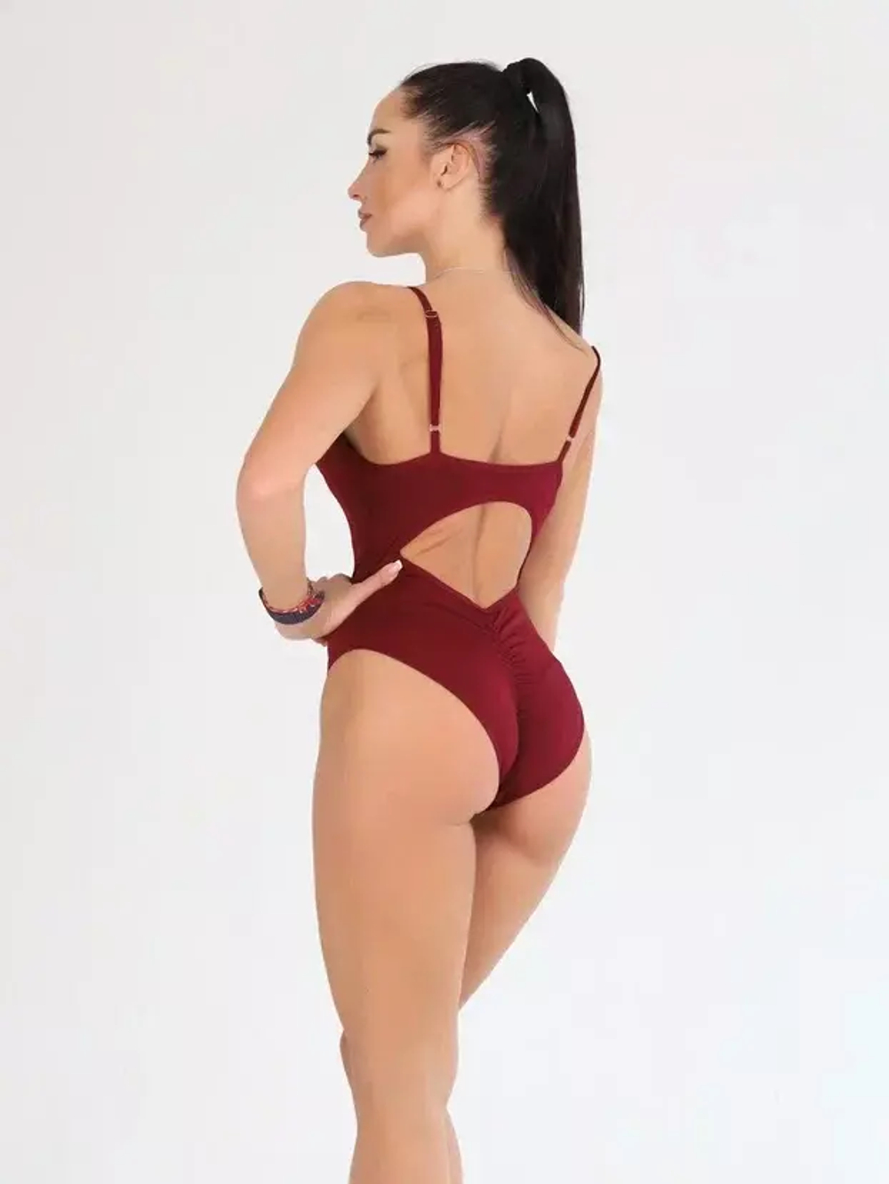 Tara Bodysuit, Dark Red