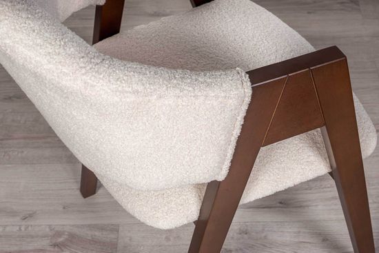 Комплект Стол Valencia (120) + 4 стула Снуг / букле /старинный орех