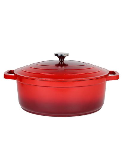 Кастрюля-утятница 6 л. Kamille KM 4469 серия DUBLIN из литого алюминия с антипригарным покрытием