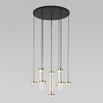 Подвесной светодиодный светильник Eurosvet Quarzo 301102 LED латунь