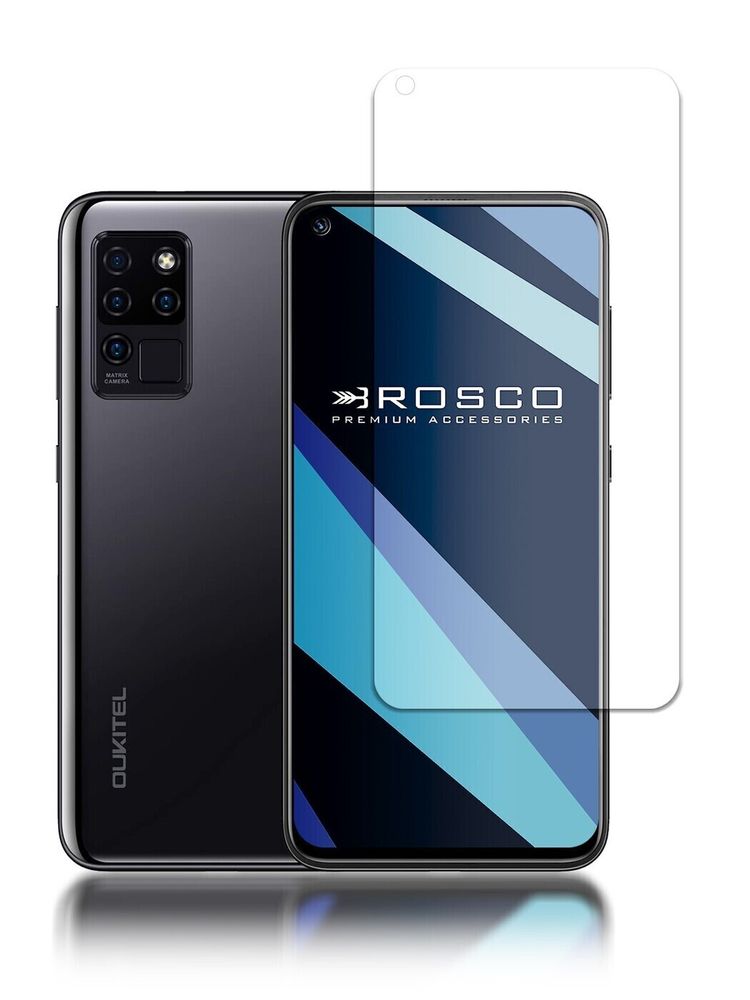 Защитное стекло ROSCO для realme 6;realme 6s оптом (арт. RM-6-FSP-GLASS-BLACK)