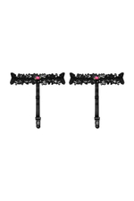 Черные кружевные подвязки для чулок Piccorosa Suspenders LXL (46-48) (Цвет: черный)