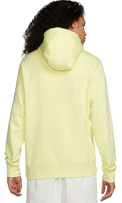 Мужская теннисная кофта Nike Sportswear Club Fleece Pullover Hoodie - luminous green/luminous green/white