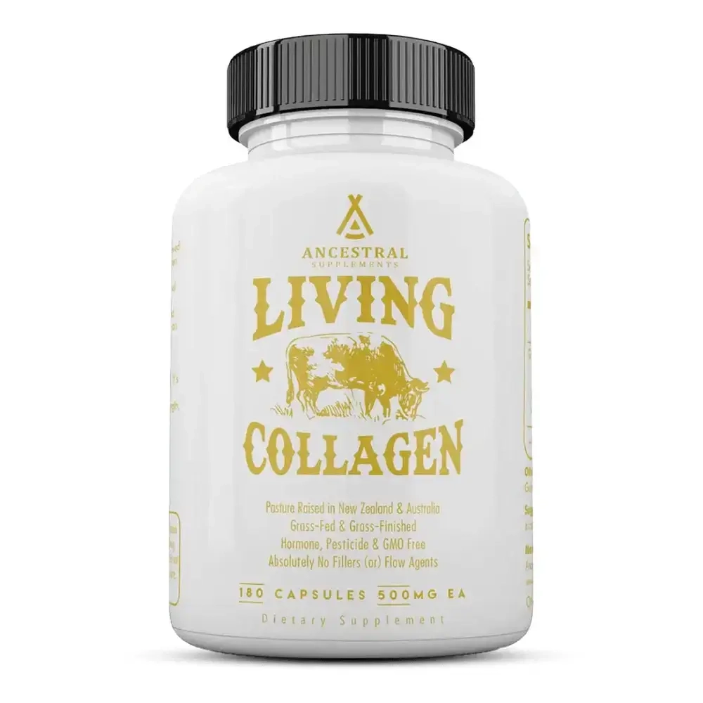 Ancestral Supplements - Grass Fed Beef Living Collagen 500 mg 180 capsules