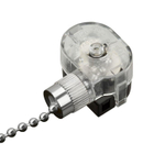 Выключатель для настенного светильника с деревянным наконечником Silver блист. Rexant 06-0244-A