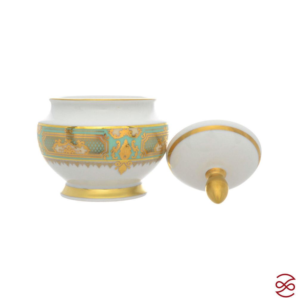 Кофейный сервиз Falkenporzellan Donna Seladon gold