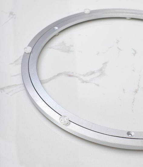 Стол CASTELA 135 Белый мрамор CA071, керамика / Орех