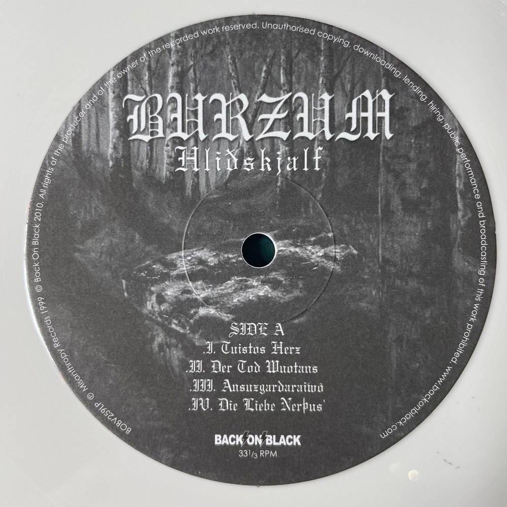 Винтажная виниловая пластинка LP Burzum Hlidskjalf (UK 2010)