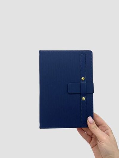 Блокнот А5 линейка 130л синий (8394-1)