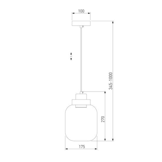 50240/1 LED /подвесной светильник / дымчатый