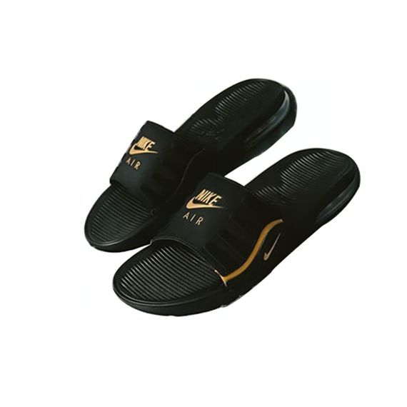 Nike Air Max Camden Slides 'Black Metallic Gold'