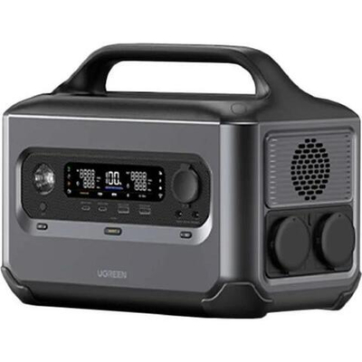 Умная портативная электростанция Ugreen PowerRoam 600 Вт (GS600) 680 Вт·ч | Выходные разъёмы: 2 USB-C 100 Вт, 2 USB-A 22,5 Вт, 2 розетки, розетка 12 В, 2 DC
